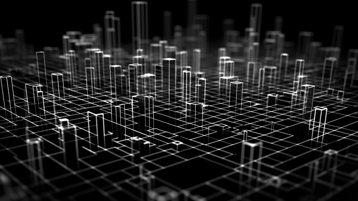 Black and white geometrical background