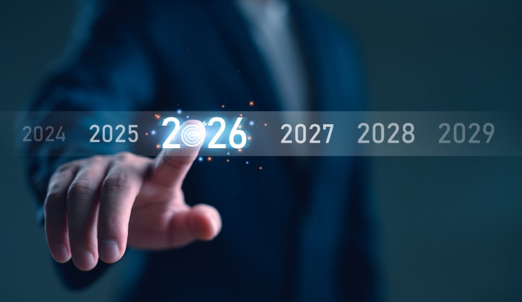 A man setting up for 2026
