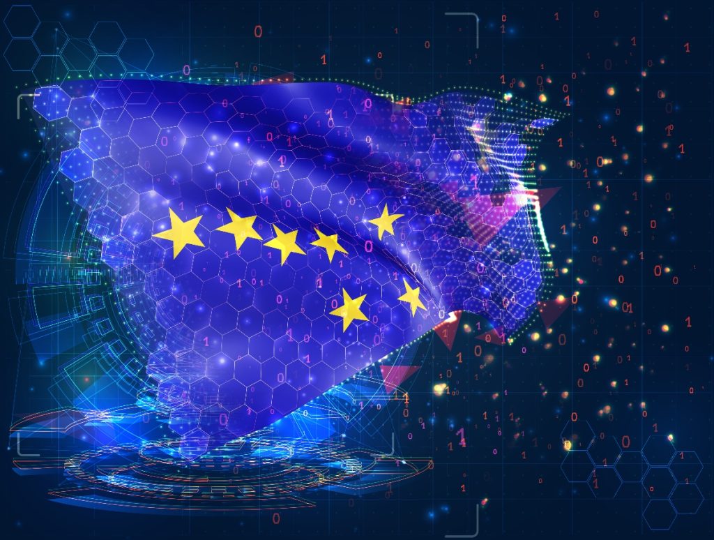 European digital flag