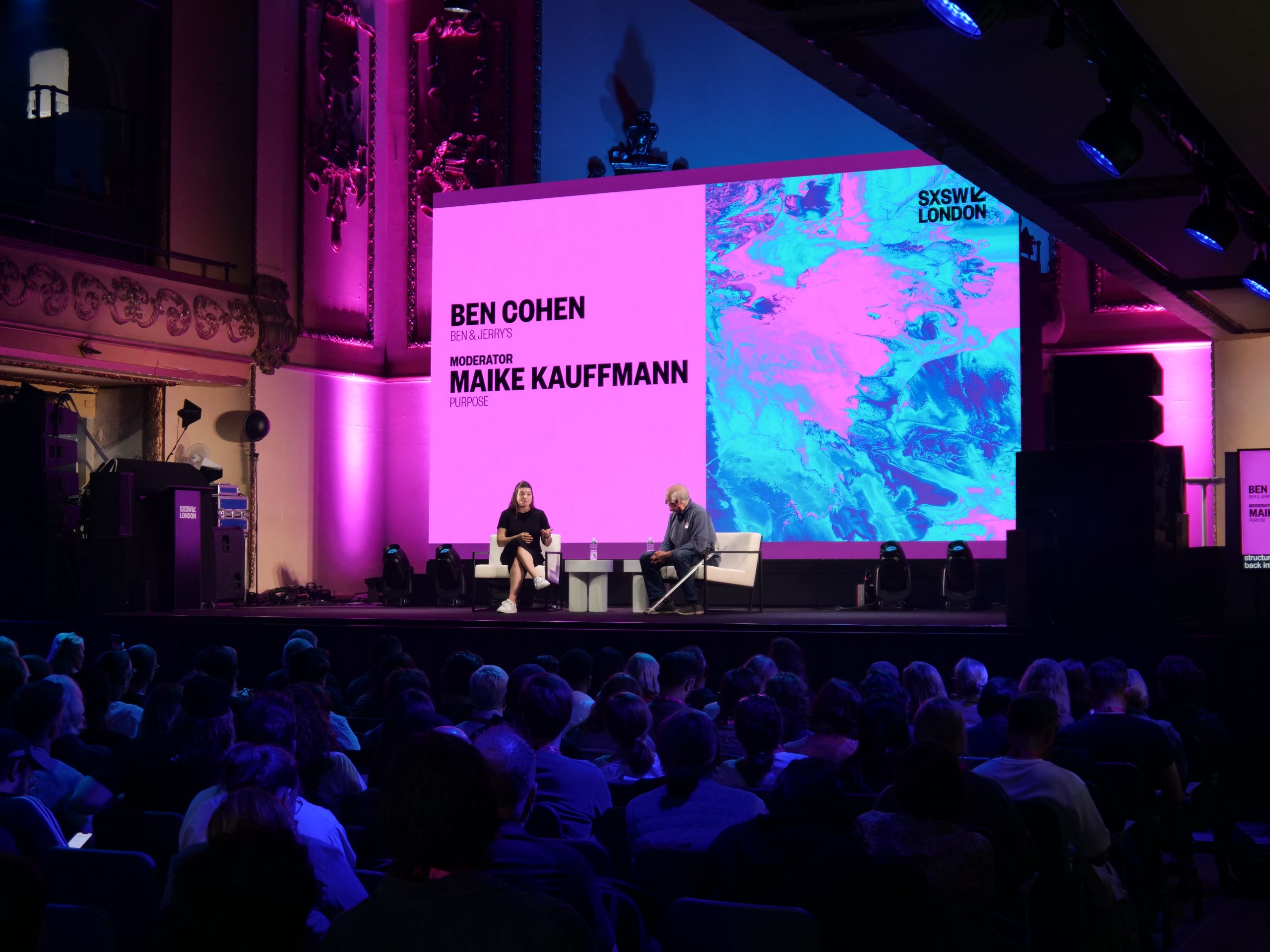 At SXSW London, Ben Cohen, co-founder of Ben & Jerry's, delivered a clear message to entrepreneurs